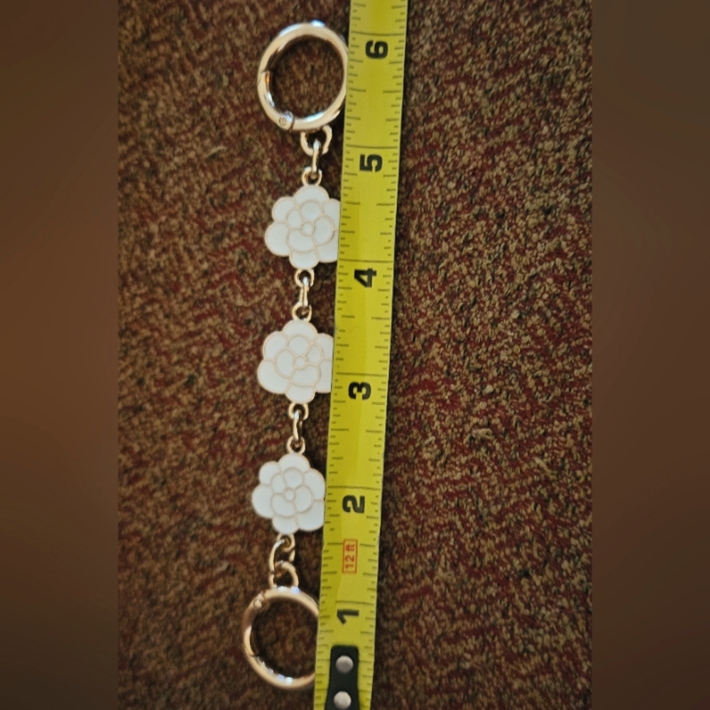3 Flower Purse charm/extender